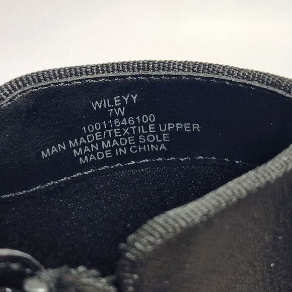 Style & Co Wiley Black Faux Leather Womens Booties 7W - Picture 9 of 10